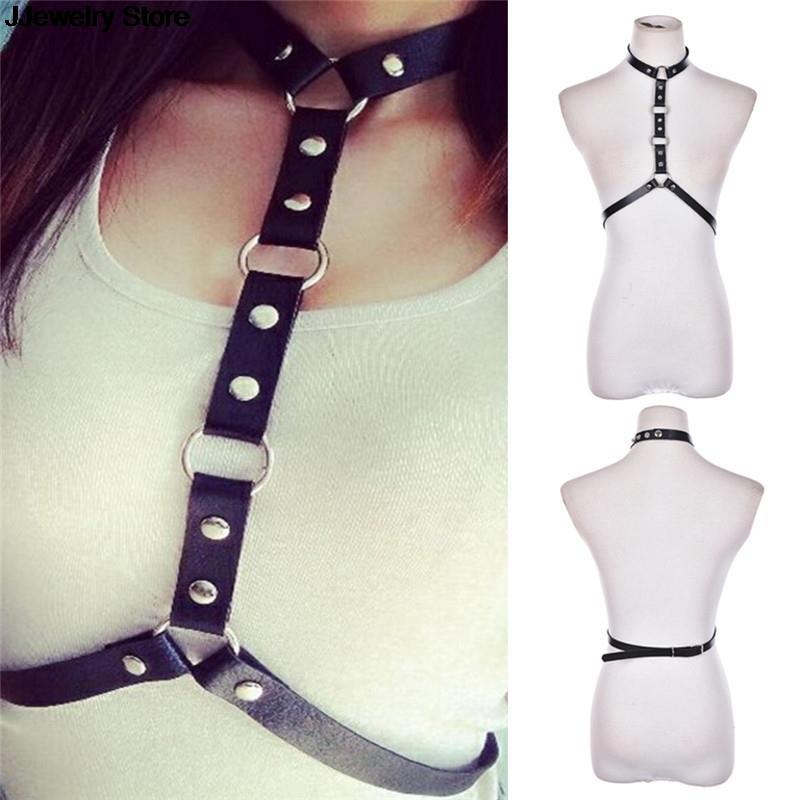 Bondage Collar Body Harness
