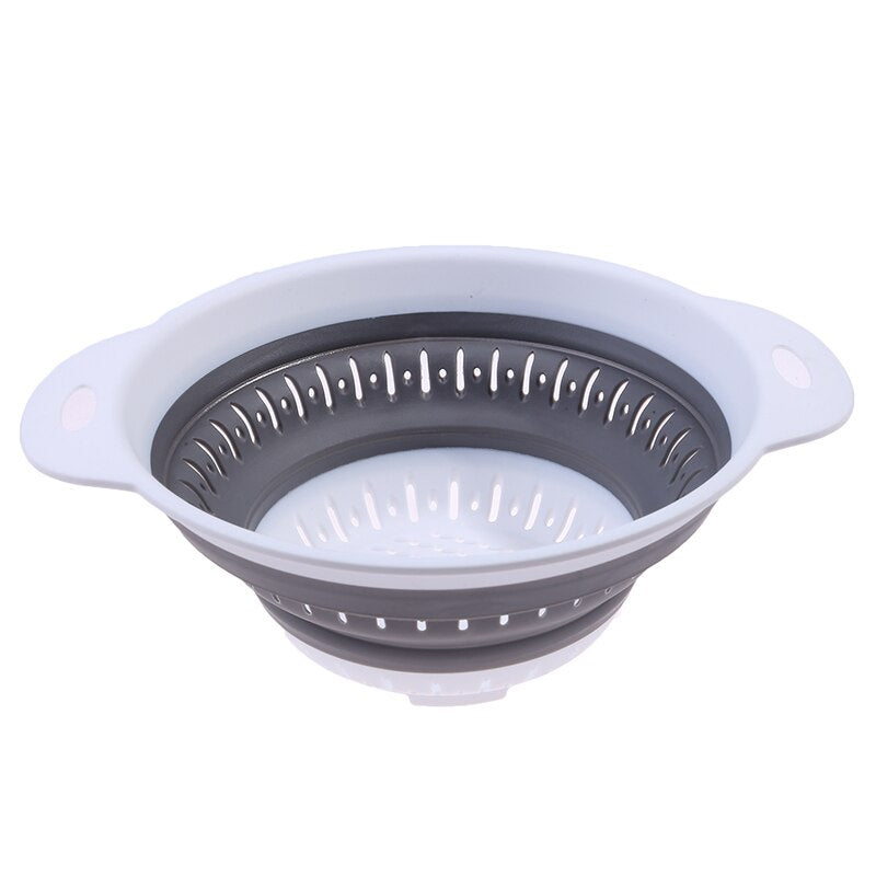 Folding Silicone Kitchen Storage Basket