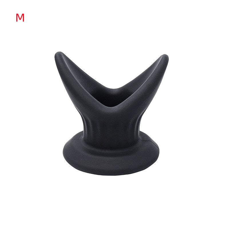 Silicone Black Anal Cleaner Butt Plugs Tap