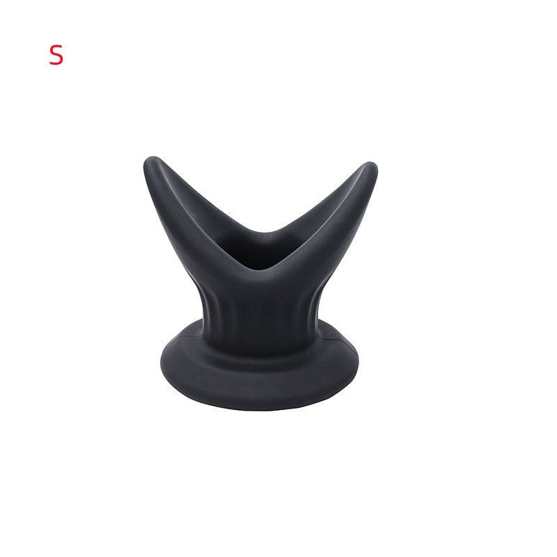 Silicone Black Anal Cleaner Butt Plugs Tap