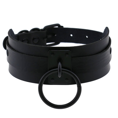 Slave Leather Necklace Bondage Choker Sex Toys